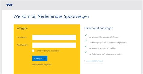 mijn ns openen.